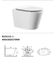 Wall Hung Ceramic Two Piece Bathroom P-Trap Toilet for Adult Sanitary Ware