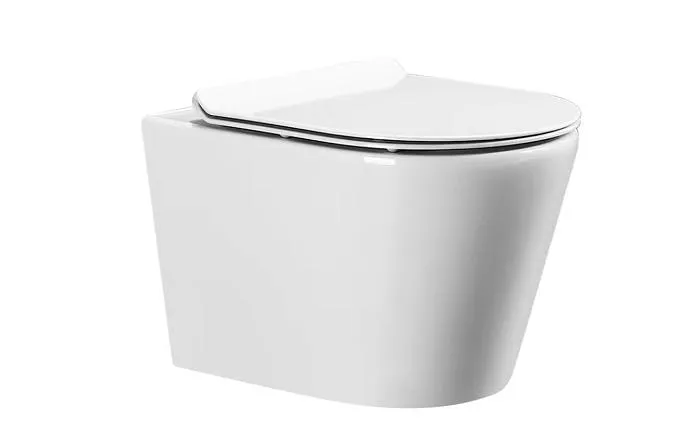 Wall Hung Ceramic Two Piece Bathroom P-Trap Toilet for Adult Sanitary Ware