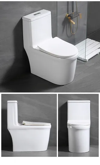China Manufacturer Bathroom Sanitary Ware White Color One Piece Toilet