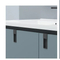 Wall Mounted Type with Top Ceramic Basin Shelf and Simple Mirror