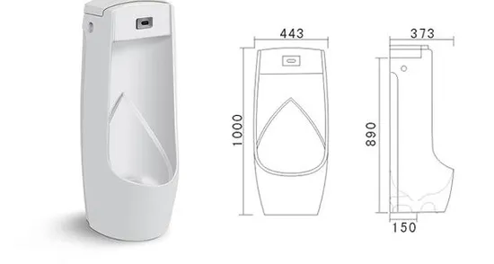 Men Toilet Standing Urinal Porcelain Sanitary Ware Bathroom Water Saving Men Urinal