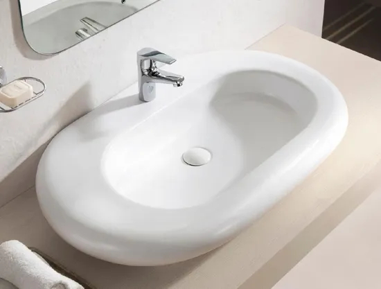 Wholesale Above Counter Bathroom Wall Hung Sink Art Wash Basin