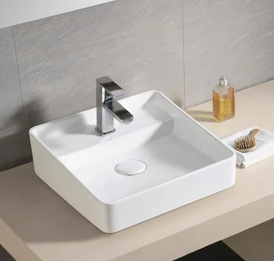 White Friendly Hand Washing Artificial Art Basin for Bathroom