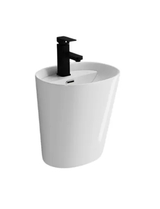 Chaozhou Modern White Ceramic Lavatory Top Single Wall Hung Basin