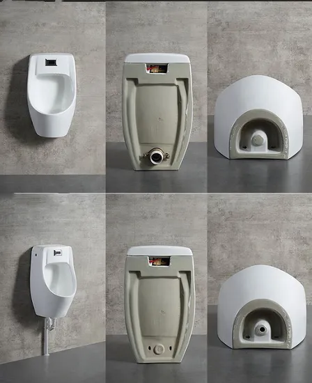 High Quality Gravity Cleaning Bathroom White Ceramic Wall Hung Men Urinal