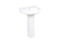 Chaozhou Factory Sanitary Ware Ceramic White Color Pedestal Basin