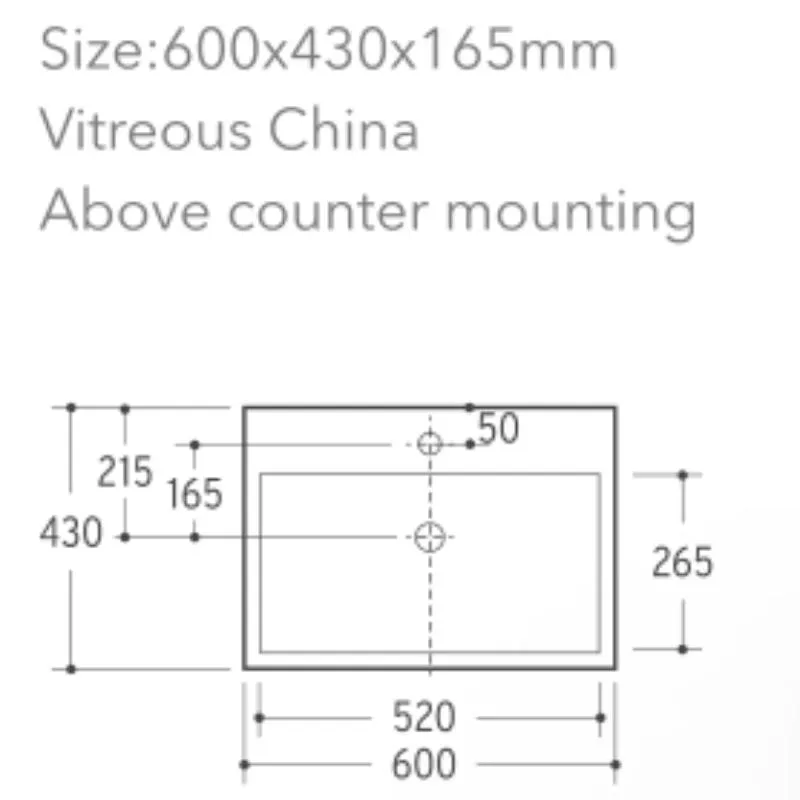 Factory Supply Non-Seepage Water Bathroom Water Vessel Basin &amp; Sink