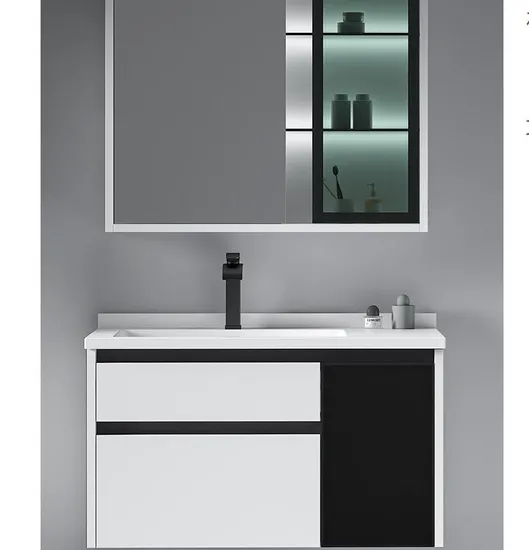 Bathroom Sanitary Ware Cabinet Wash Basin with Mirror