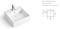 2022 New Desig Wholesale Bathroom Square Ceramic Products Sink Lavabo Vanity Top Wash Basin