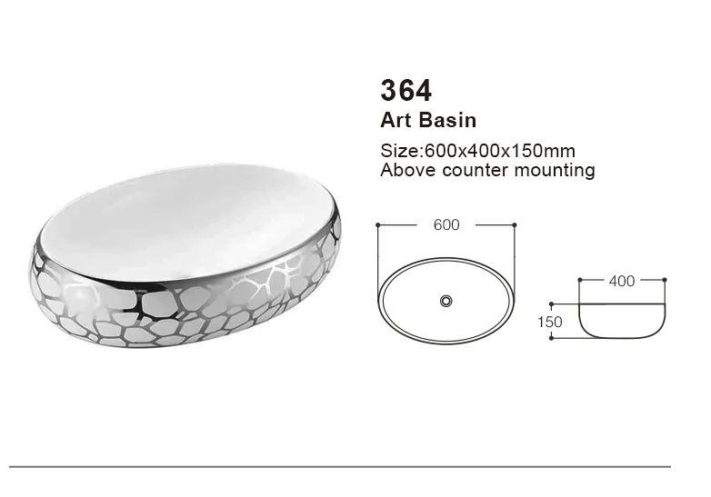 Ceramic Sink Multi-Color Art Basin Table Top Hand Wash Basin