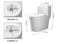 Factory Supply Sanitary Ware White Color Round Water Closet