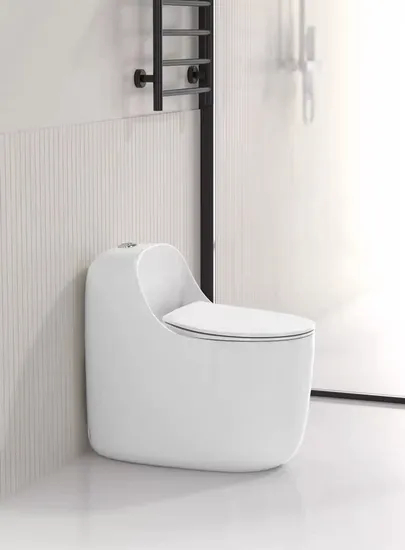 Nice Design Sanitary Ware Ceramic One Piece Toilet with Colored Line