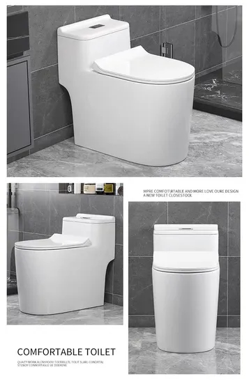 Wholesale White Color Dual Flush Wc Bathroom Porcelain One Piece Toilet