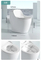 Personalized Hand Flush Toilet Bowl White Matte Water Closet One Piece