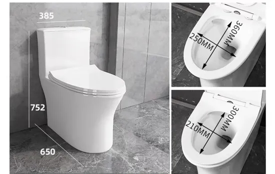 Wc Ceramic Water Closet Bowl Floor Mounted Porcelain One Piece Toilet