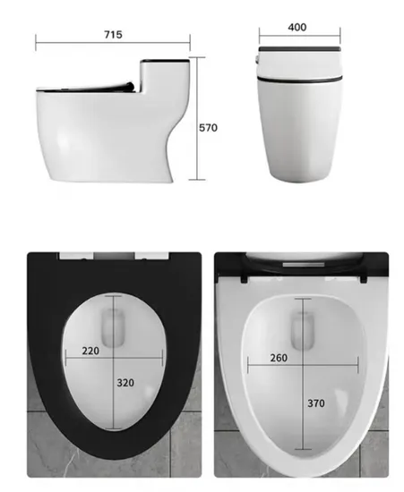 Economical Hotel Bathroom Sanitary Ware Wc Siphonic One-Piece Water Closet