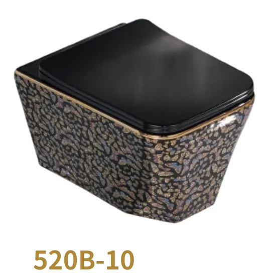 Color European Style Ceramic Wall-Hung Wc Custom Toilet