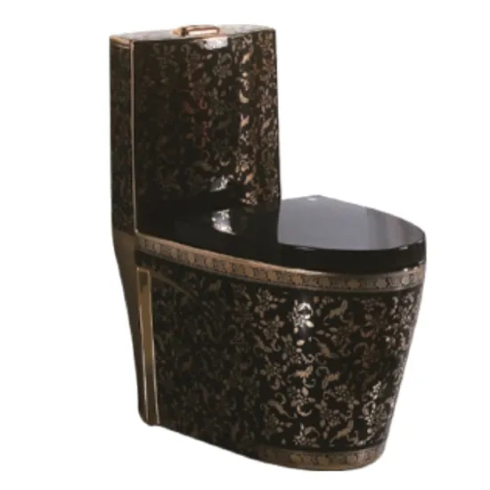 Sanitary Ware Toilet Gold Bowl Easy Cleaning One Piece Toilets