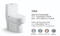 Sanitary Ware Bathroom Matte Water Closet Poecelain Matte One Piece Toilet