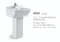 Chaozhou Factory Sanitary Ware Bathroom Ceramic Wash Hand Pedestal Basin