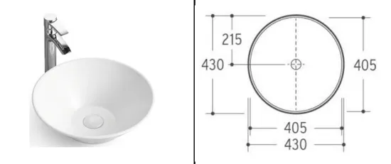 High Quality Bathroom Sink Hand Art Wash Basin Ceramic Matt Sink