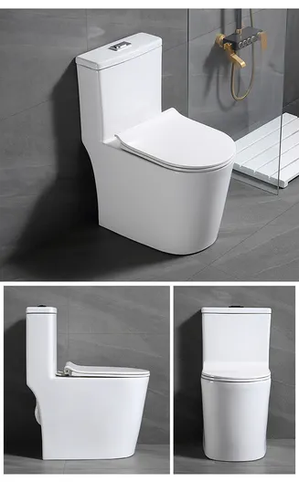China Manufacturer Bathroom Sanitary Ware White Color One Piece Toilet