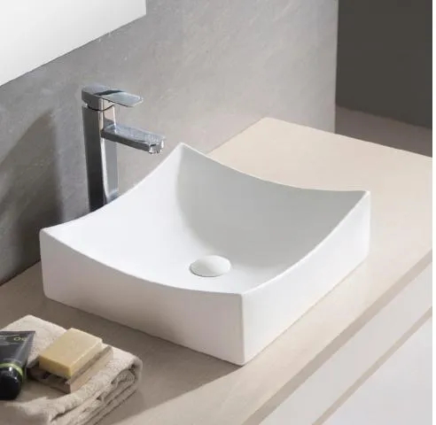 Bathroom Accessories Popular Above Counter Mounting White Art Basin