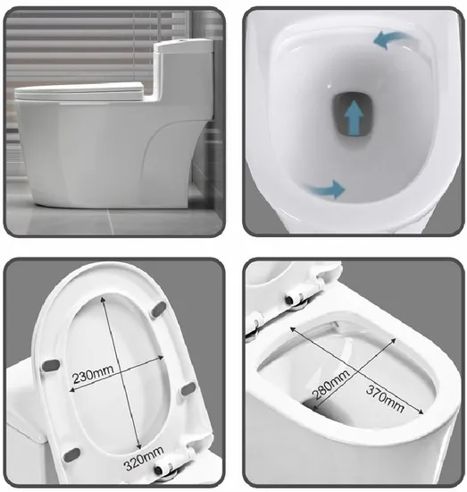 Chaozhou Decorative Colorful Ceramic Wc Toilet Seat / Water Closet