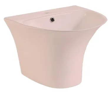 Popular Design Sanitaryware Ceramic Wall-Hung Half Pedestal Basin