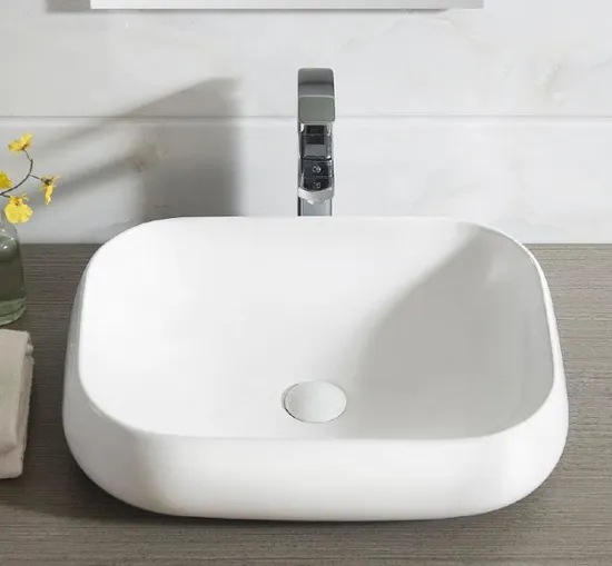 Chaozhou White Basin Customized Bathroom Art Sanitary Ware Basin