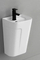 Popular Design Wall-Hung Half Pedestal Basin with Faucet