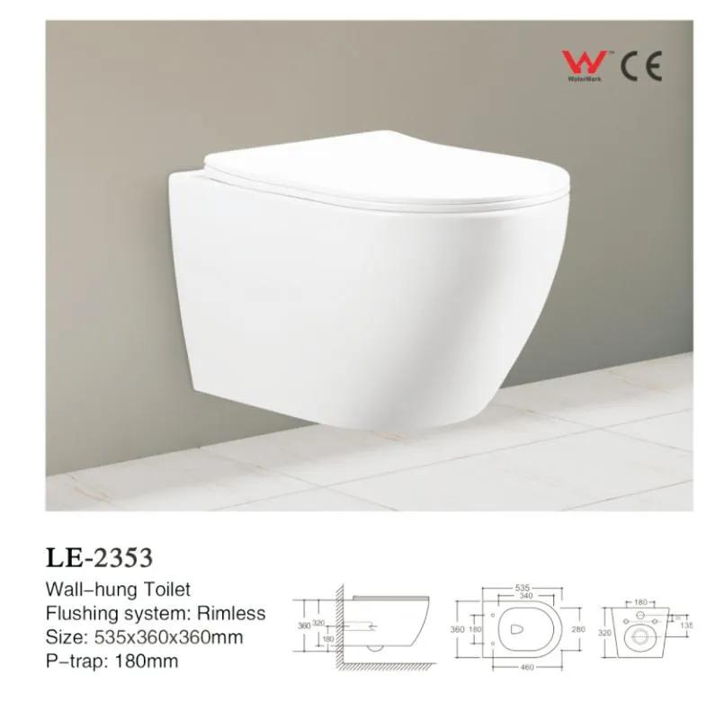 Wc Toilet Wall Hung Ceramic Bathroom Set Portable Toilet