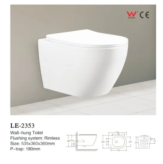 Wc Toilet Wall Hung Ceramic Bathroom Set Portable Toilet
