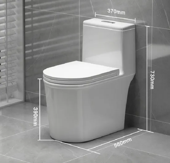 Popular Sanitary Ware Ceramic Siphonic One Piece Toilet