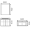 Manufacturer Thin Edge Bathroom Vanity Top Basin for Bathroom Cabinet Units