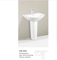 Chaozhou Factory Sanitary Ware Ceramic White Color Pedestal Basin