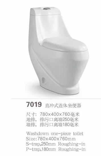 Sanitary Ware Water Closet Bathroom Modern Western Wc Ceramic One Piece Toilet