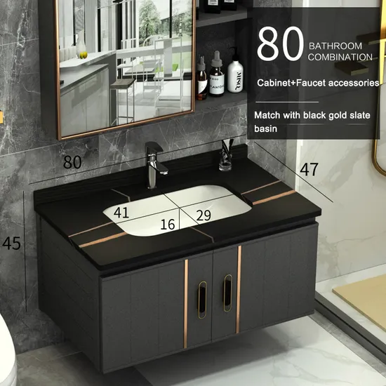 Bathroom Countertop Washing Wash Sanitaryware Matte Cabinet Sink Basin