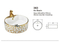 Ceramic Sink Multi-Color Art Basin Table Top Hand Wash Basin