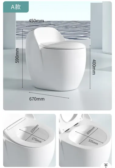 Sanitary Ware Mounted Bowl Rimless Matt White Ceramic Toilet Water Closet
