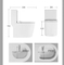Popular Style Floor Mounted Bathroom Dual Flush Siphonic One Piece Toilet