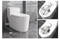 Toilet Bathroom Ceramic One-Piece Toilet