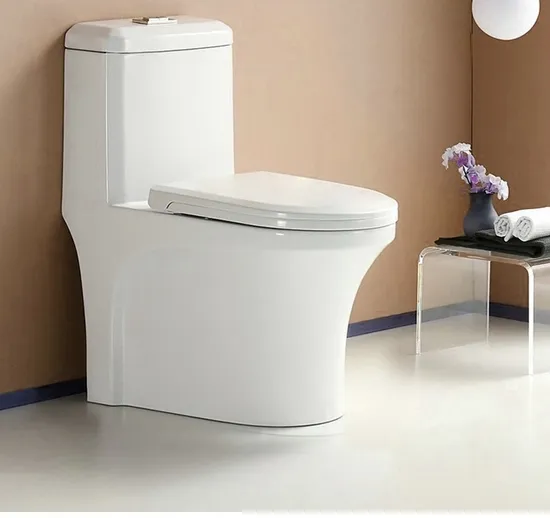 Ceramic Patent Design Sanitary Ware Floor Mounted One Piece Toilet