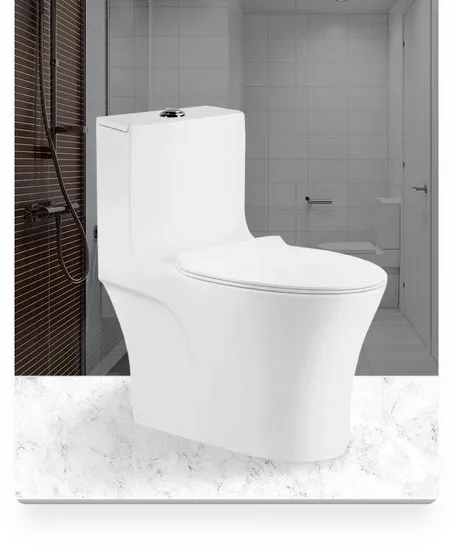 Bathroom Ceramic One-Piece Toilet Bowl
