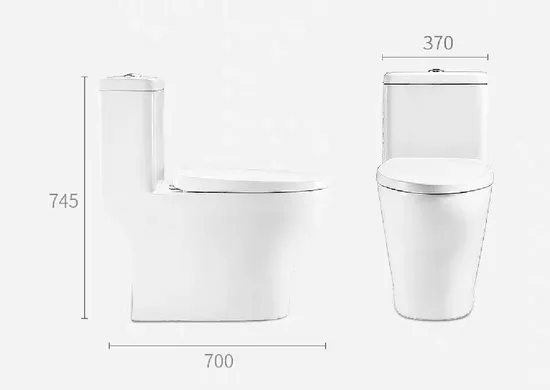 Economical Hotel Bathroom Sanitary Ware Wc Siphonic One-Piece Water Closet