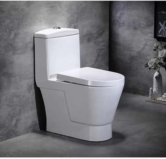 Popular Classic Design Siphon Peeping Chinese Toilet One Piece Water Closet