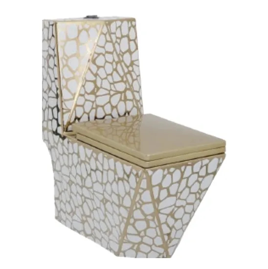 Ceramic Commode P-Trap Bathroom Toilet with UF Seats