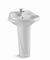 Modern Free Standing Wastafel Perfect Lines Design Pedestal Basin