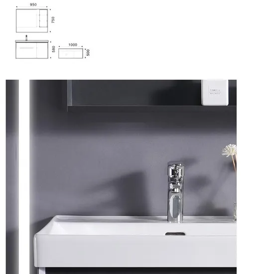 Bathroom Cabinet Marble Wash Basin Cabinet Combined
