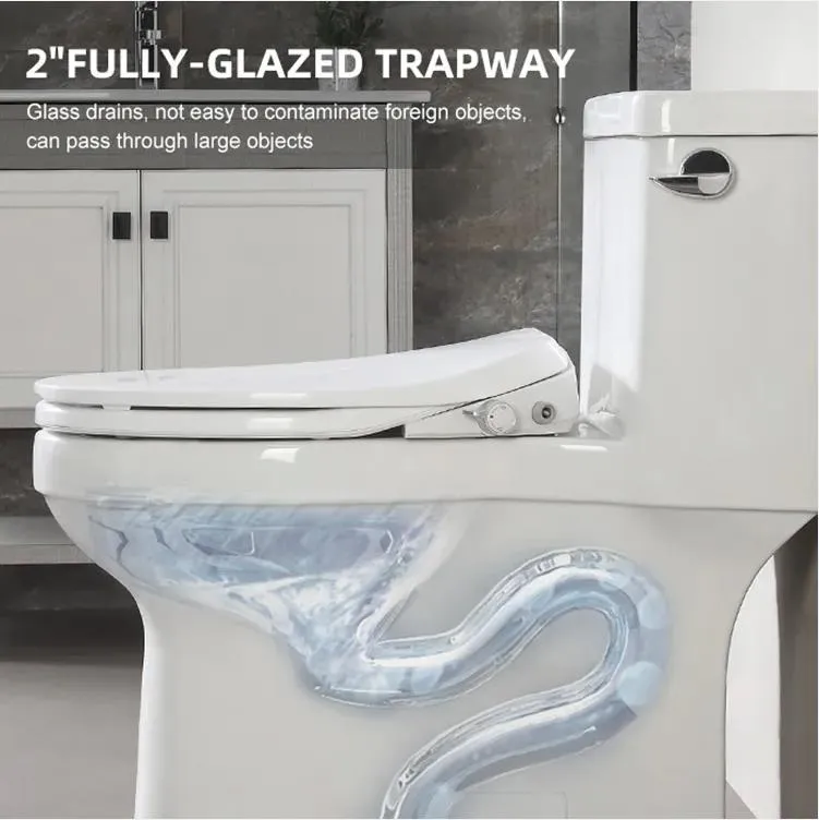 Bathroom Ceramic Siphonic One Piece Wc P-Trap/S-Trap Toilet